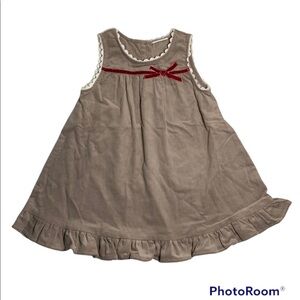 NWOT Taupe Corduroy Jumper Size 3T
